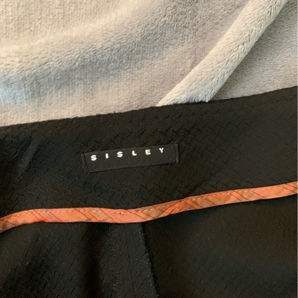 Gorgeous Black Skirt Suit SISLEY SZ 40 US SZ 4 🔥🔥🔥🔥 - Picture 2 of 16